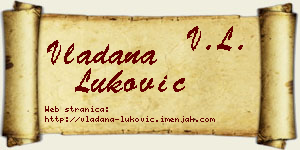 Vladana Luković vizit kartica
